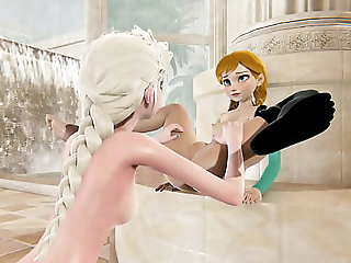 Boreal of either sex gay - Elsa x Anna - Three..